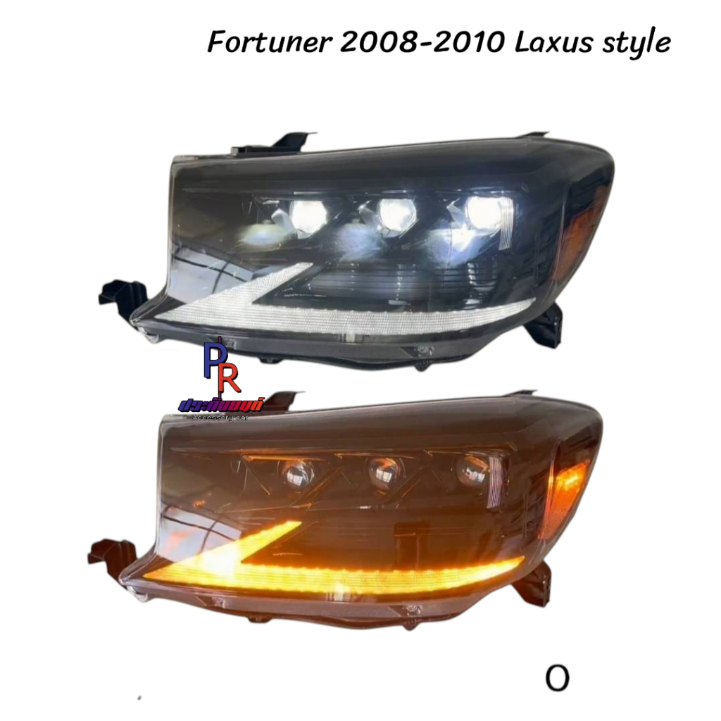 ไฟหน้า Fortuner 2008-2010 Laxus style หน้ายักษ์