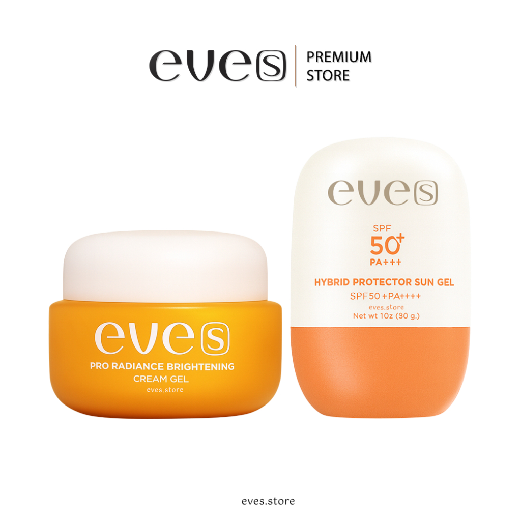 [ส่งด่วน] EVES อีฟส์ เซตคู่ หน้าใส กันแดด อีฟส์ ครีมเจล ส้ม ซันเจล กันแดด ฝาส้ม บำรุงผิวหน้าขาวใส ป้องกันผิวจากแสงแดด