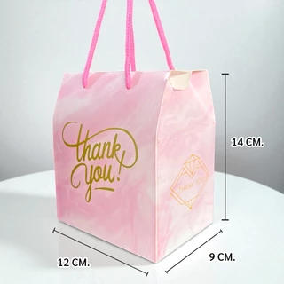 (รหัส02)ถุงกระดาษใส่ของขวัญของฝากและของชำร่วย ใบเล็กน่ารัก งานตรงปก (1 แพ็ค/10กล่อง)