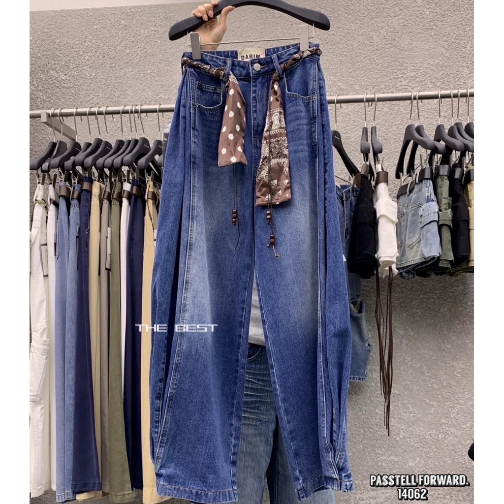 Korea balloon darim jeans With beltมาใหม่เลยยยย รุ่นนี้แนะนำเลย!!!! ทรงสวยมาก ยีนdarimบอลลูนแต่ปลายข