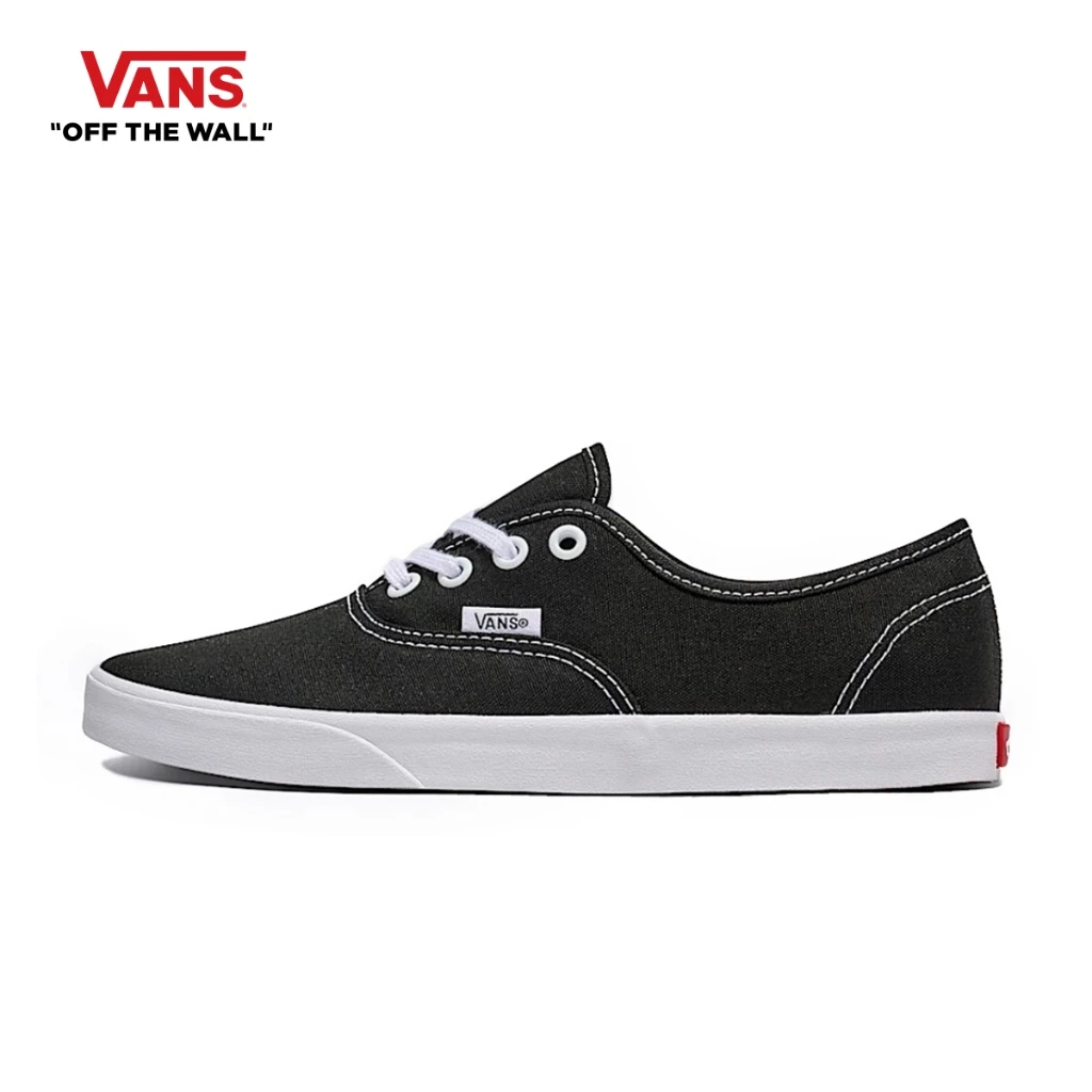 VANS AUTHENTIC LOWPRO - BLACK/WHITE รองเท้า รองเท้าผ้าใบ ผู้ชาย ผู้หญิง