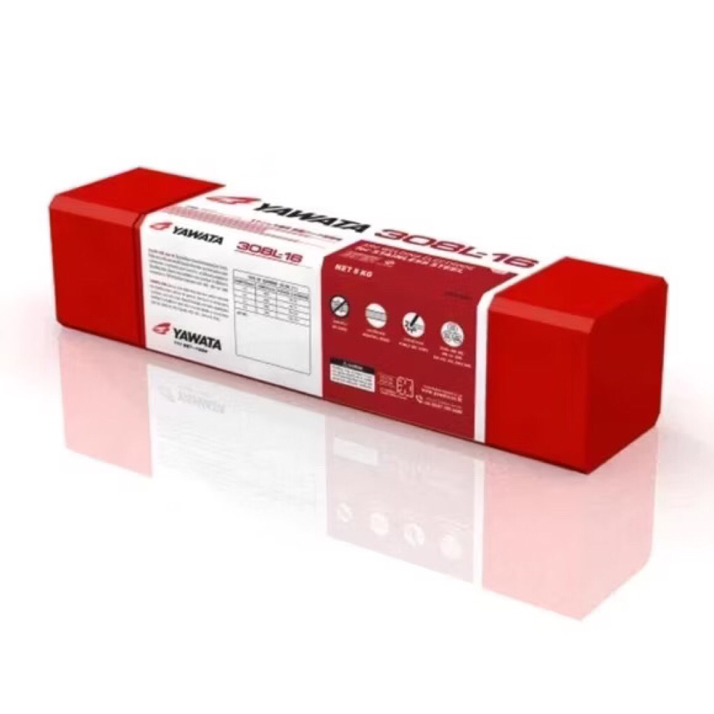 YAWATA 308L-16 2.6mm. และ 3.2 mm. ลวดเชื่อมไฟฟ้าสำหรับงานเชื่อมสแตนเลส  ขนาดบรรจุ 5 kg.