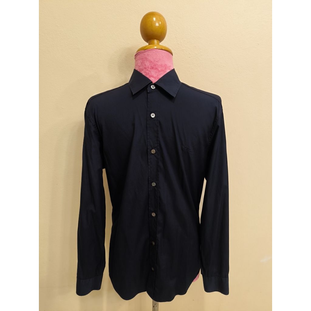 Burberry Brit Brand_2nd hand (JB) เสื้อเชิ้ตแขนยาวผ้าฝ้าย 97% Polyurethane 3%/ Made in Hong Kong/แท้