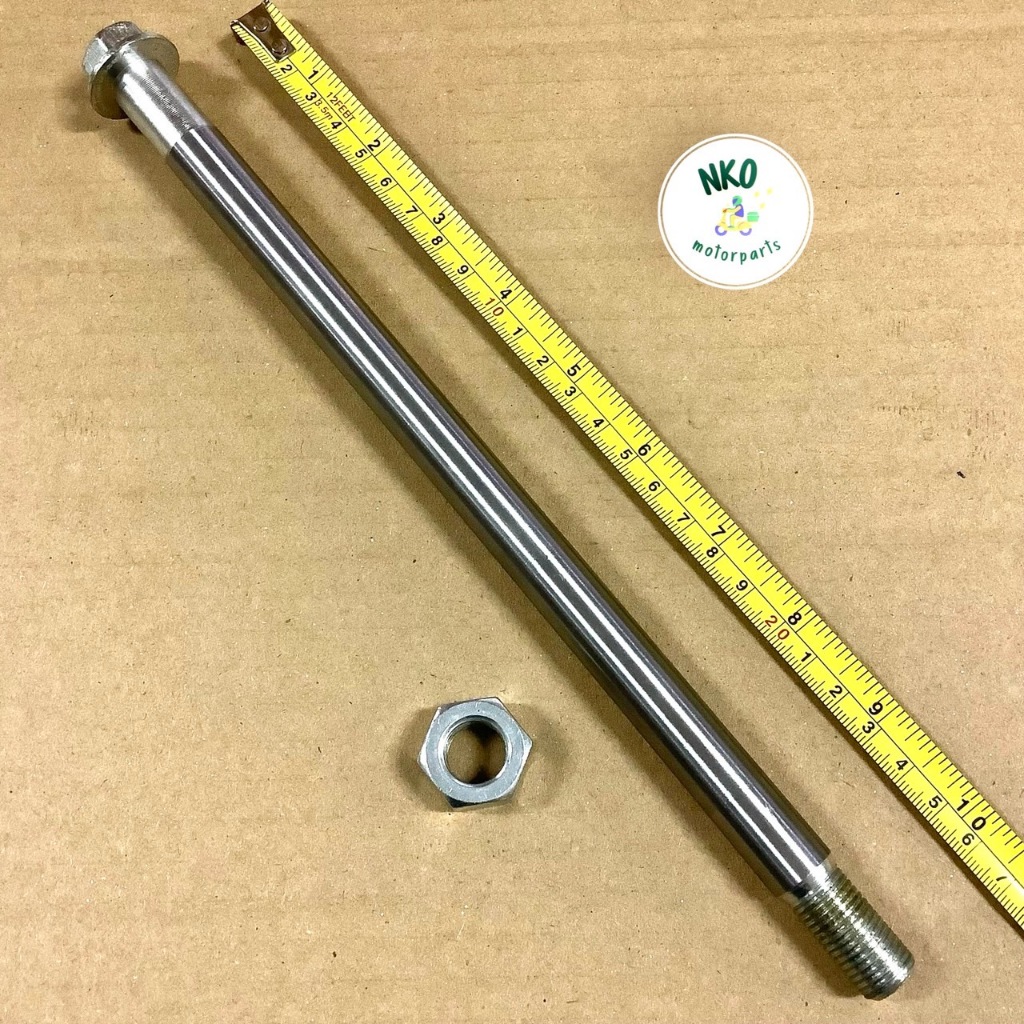 แกนล้อหลัง DASH, LS ขนาด ( M15 x 270 mm.) ยาวทั้งหมด 285 มิลลิเมตร เเกนเพลา เหล็กหนา อย่างดี ตัวเมีย NO.22 เเกนแดช เเดช