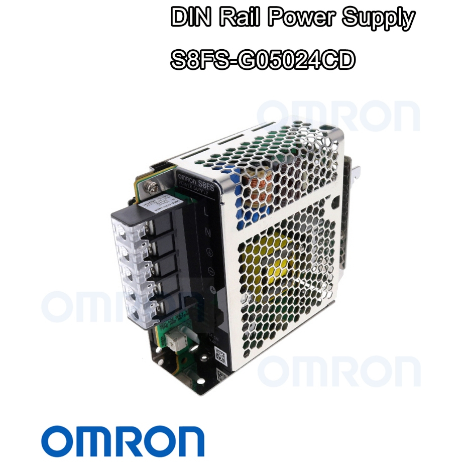 Power Supply สวิตชิ่งพาวเวอร์ซัพพลาย S8FS-G05024CD ติดตั้งรางปีกนก (DIN Rail) ยี่ห้อ Omron