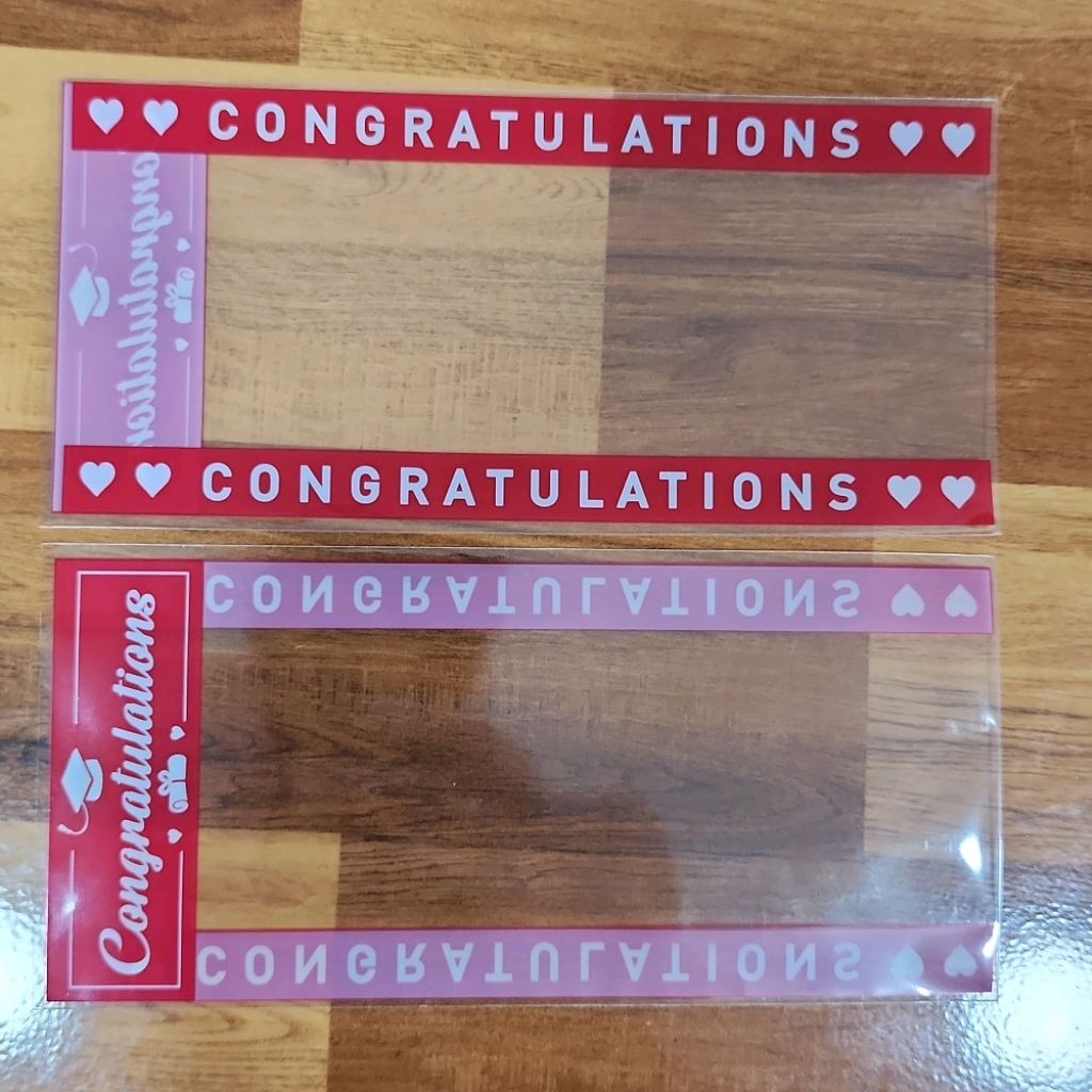 ซองใส่แบ​งค์​ จำนวน​ 50 ซอง​ พิมพ์​ลาย​ Congratulations​ ขนาด​ 3x6.5 ใส่แบ​งค์​ได้ทุกขนาด - รูปที่ 3