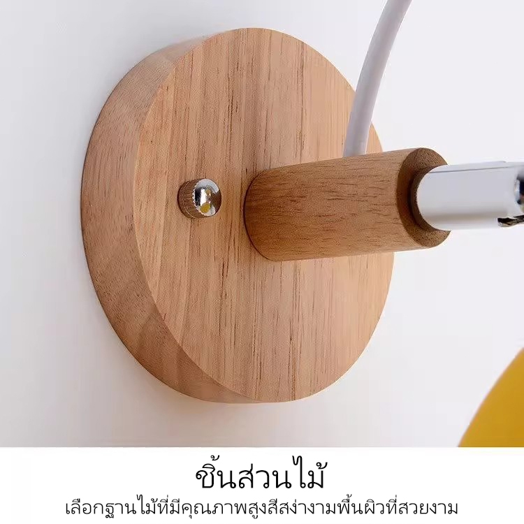 โคมไฟผนัง นอร์ดิก มินิมอล ครีเอทีฟ แสง ห้องนั่งเล่น รูปที่ 3