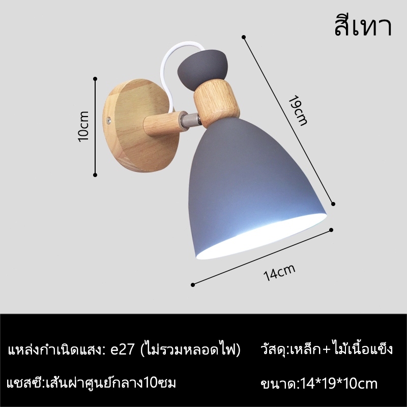 โคมไฟผนัง นอร์ดิก มินิมอล ครีเอทีฟ แสง ห้องนั่งเล่น รูปที่ 6