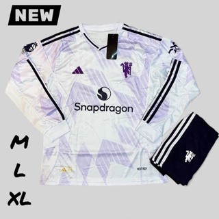 New ชุดบอลชุดกีฬาแขนยาวเสื้อพร้อมกางเกงผ้านิ่มเย็นใส่สบายใส่ไม่ระคายเคืองต่อผิว