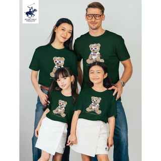 BEVERLY HILLS POLO CLUB เสื้อยืดคอกลม เด็กและผู้ใหญ่ รุ่น BNSG109 และ KNSG109