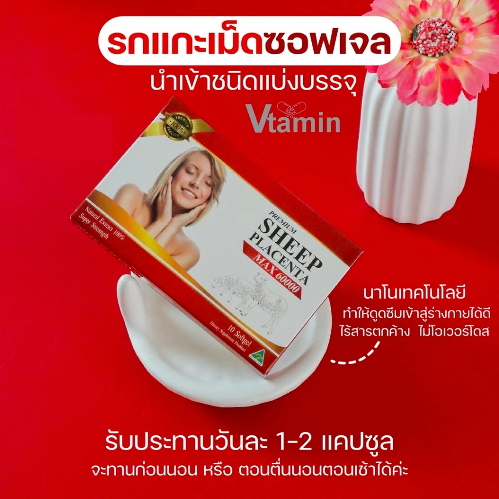 รกแกะ Sheep Placenta เซ็ท 3 กล่อง thumbnail 4