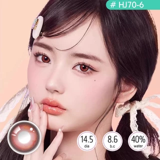 【Buy 5 Get 1 Free】คอนแทคเลนส์ Chiffon Powd / Brown / Red (Shining big eyes)🌷 6เดือน ใส่สวยทุกโอกาส,HC799-1