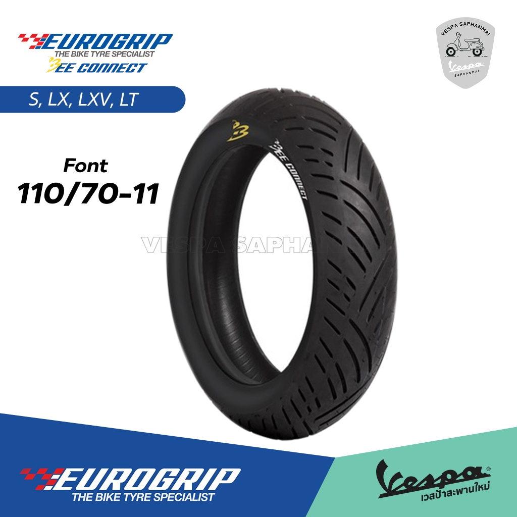 ยาง Eurogrip Beeconnect สำหรับ Vespa S , LX , LT , LXV 125/150