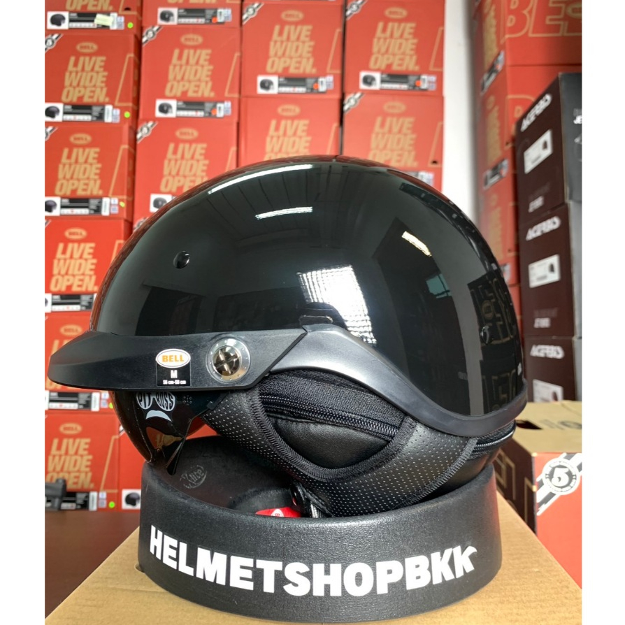 หมวกกันน็อค BELL PIT BOSS GLOSS BLACK ไซส์ M สินค้าใหม่ (มีตำหนิ) ไม่มีผลในด้านความปลอดภัย PGM02