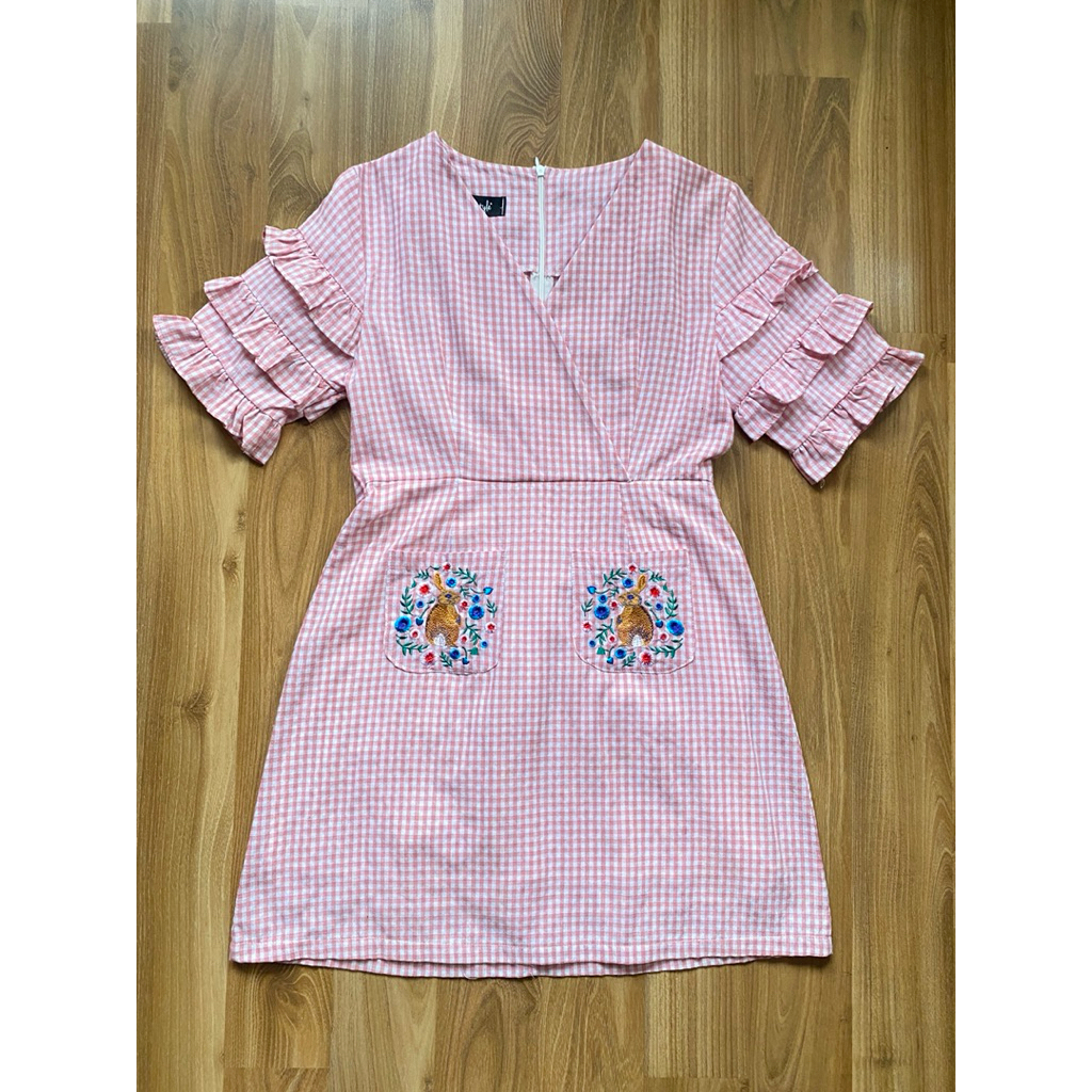 เดรสปักกระต่าย Ap style