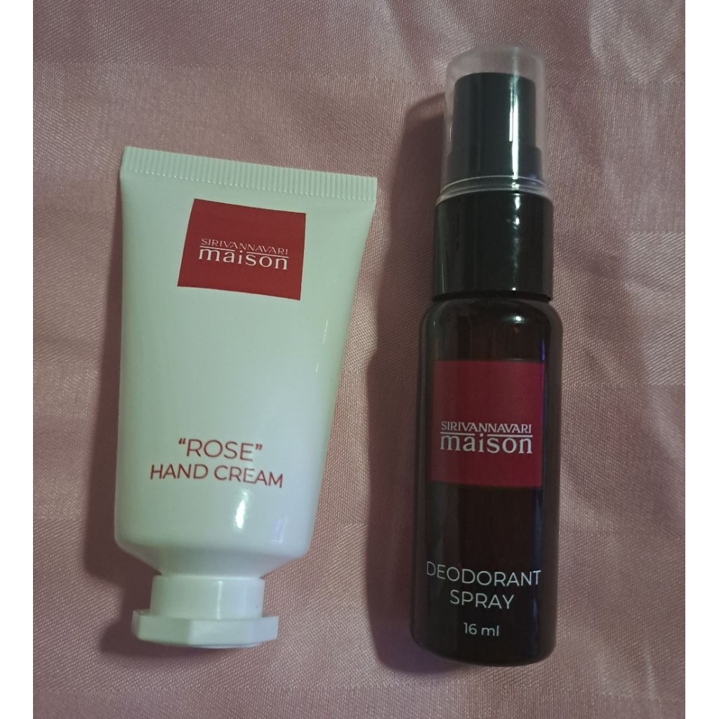 Travel Set Sirivannavari/Erb: แฮนด์ครีม,ลูกกลิ้งอโรม่า,ลิปบาล์ม,ยาสีฟันMarvis