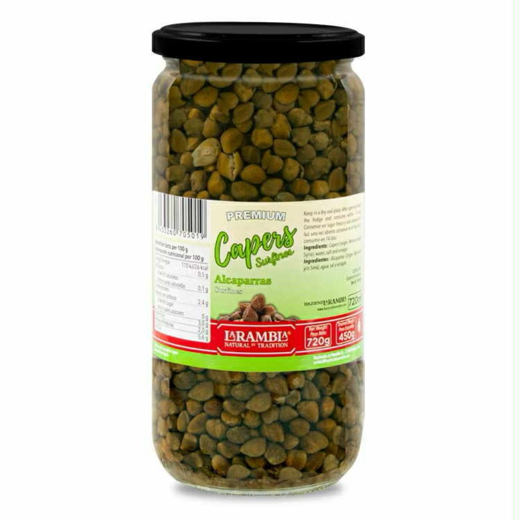 La Rambla เคอเปอร์ ดองเกลือ เคเปอร์ดอง 720g  La Rambla Caper 720g