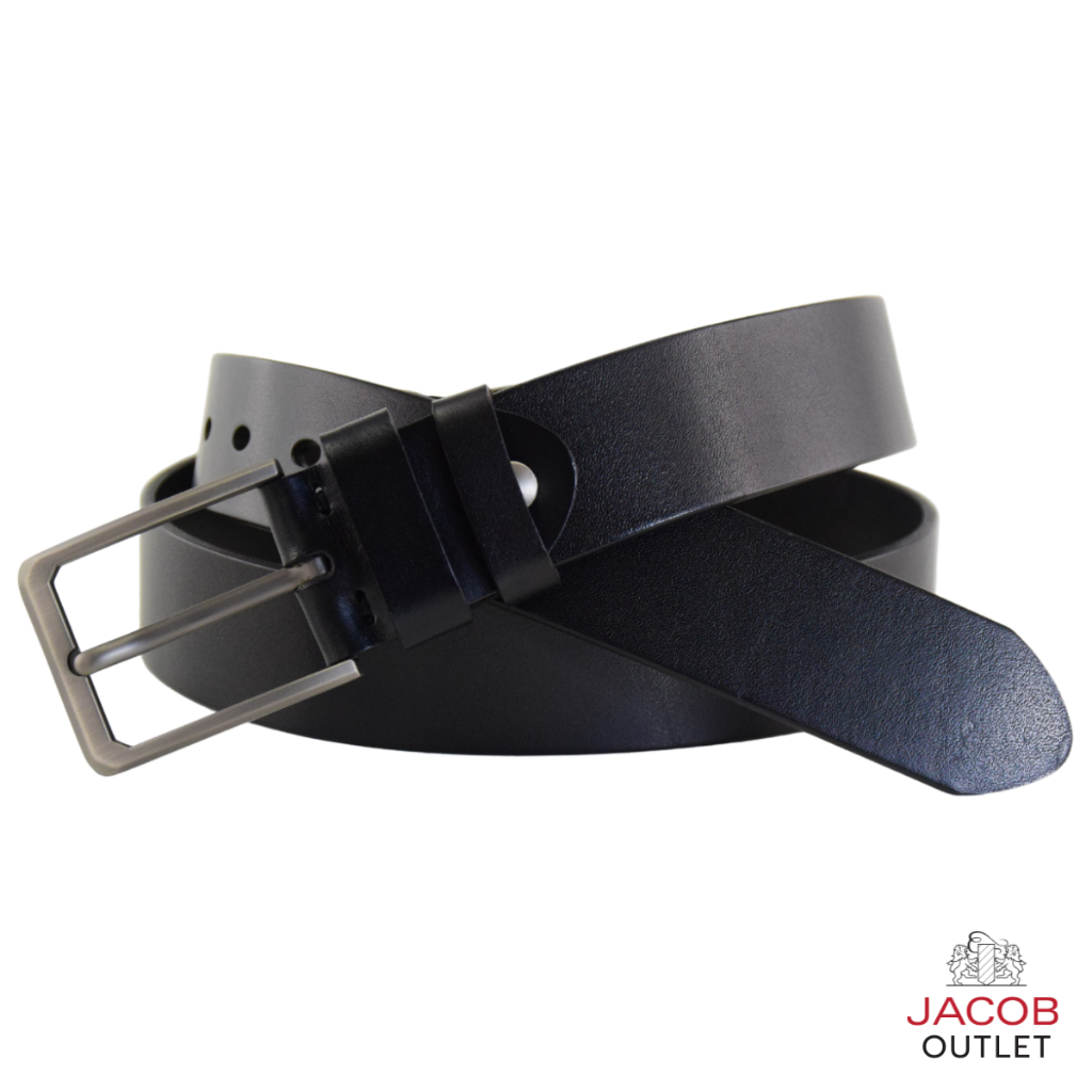 JACOB เข็มขัดหนังวัวแท้ ดีไซน์หนังเรียบ รุ่น 52213
