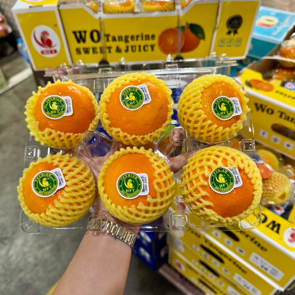 #ส้มไต้หวัน(ตรานกแก้ว) ส้มตัวดังยอดฮิต พรีเมี่ยม แพ็คเกจ 6 ลูก