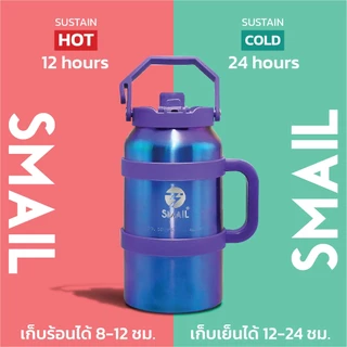 SMAIL ขวดน้ำเก็บความเย็น ขนาดใหญ่ 1900ml สแตนเลสฟู้ดเกรด 304/316 เก็บเย็น เก็บร้อน พกพาง่าย ฝาเปิดสะดวก แก้วเก็บอุณหภูมิ