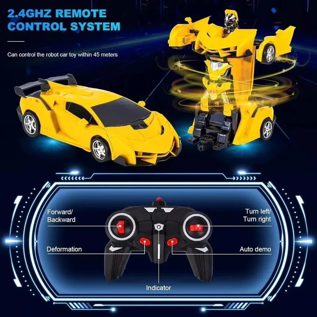 JoyToys รถบังคับวิทยุ แปลงร่างเป็นหุ่นยนต์ รถบังคับของเล่น เสริมสร้างความสนุกสนานให้เด็กๆ ของเล่นเด็ก ของเล่นเด็กผู้ชาย thumbnail 7