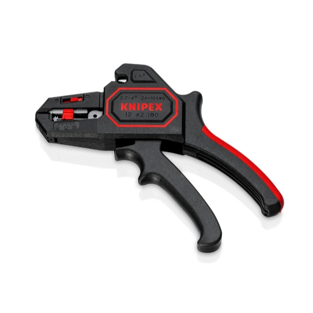 KNIPEX คีมปอกสายไฟแบบกลม อัตโนมัติ ขนาด 180 มม รหัส 12 62 180