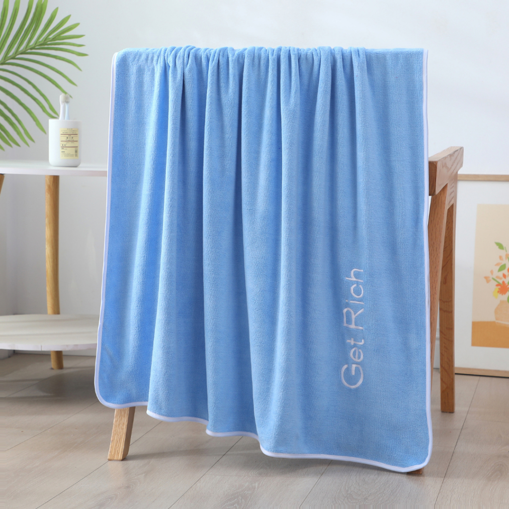 YJY-01/02 【มี 2 ขนาดให้เลือก】ผ้าเช็ดตัวนาโนรุ่น GetRich  สีพื้น ผ้าขนหนูนาโนซับน้ำดี แห้งไวมาก ผ้าไมโครไฟเบอร์ - รูปที่ 6