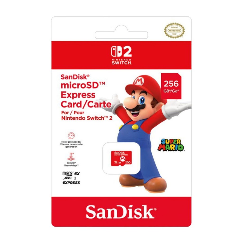 Sandisk microSD Card Express (Mario) 256GB (ประกัน SYNNEX)