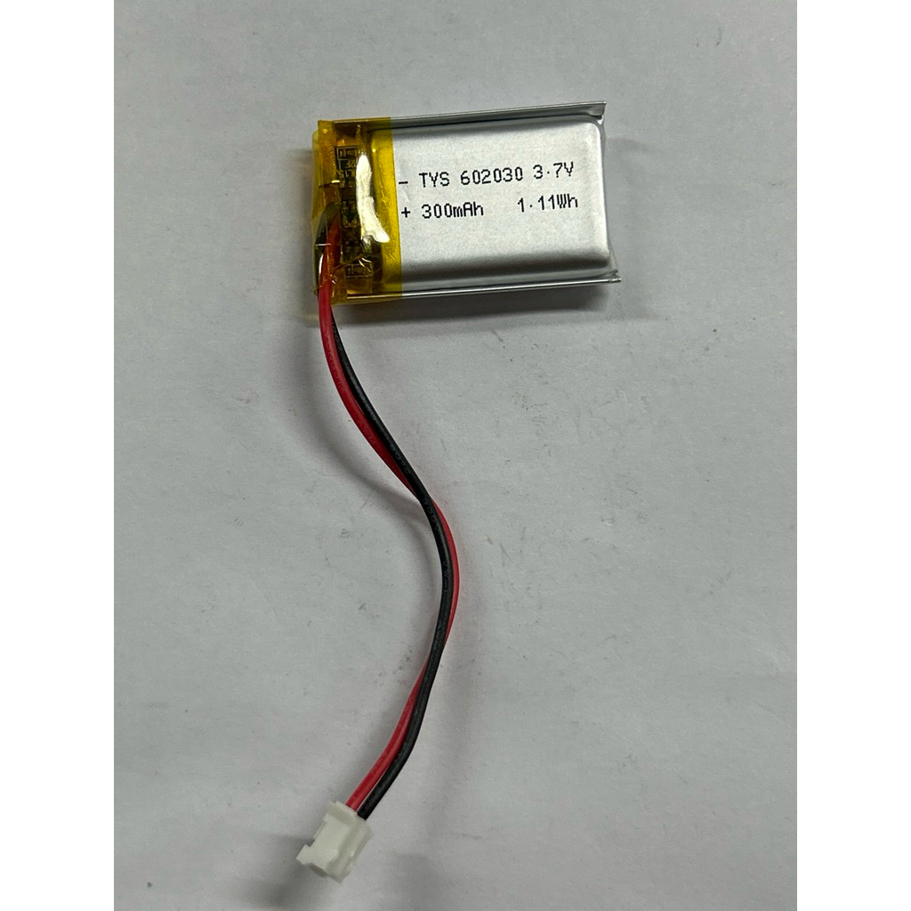 แบตลิเทียมโพลิเมอร์ 3.7V300mAh(TYS 602030)