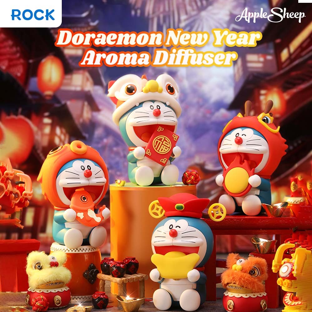 [Rock Doraemon New Year Aroma Diffuser] น้ำมันหอมระเหย น้ำหอมปรับอากาศ เครื่องอโรม่าเทอราพี เครื่องกระจายกลิ่น โดเรม่อน