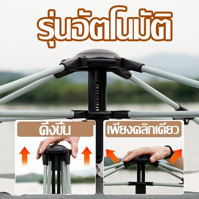 เต้นท์แคมป์ปิ้ง 1 2คน เต้นท์แคมปิ้ง เต้นท์ เต้นท์ นอน 3×4 คน คน เต็นท์สนาม เต็นท์นอน เต็นท์พับได้ thumbnail 4