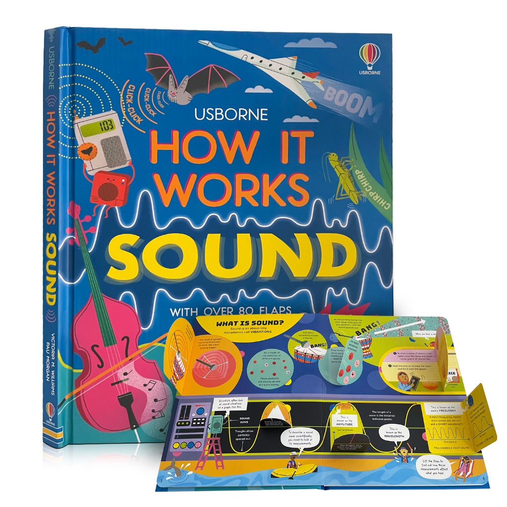 Usborne How It Works Sound 3D Flap Picture Books for Kids Science Popularization Encyclopedia Educat