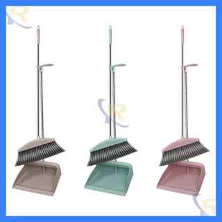 ชุดไม้กวาด ไม้กวาดพร้อมที่ตักผงหรือตักขยะ ที่โกยผงชุดที่โกยผงเอนกประสงค์ มี 3สี ให้คุณเลือก กวาดเข้าถึงทุกมุมของบ้าน
