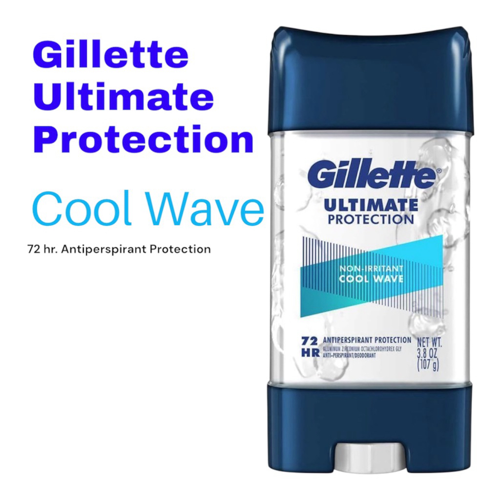 ระงับกลิ่นกาย  Gillette Clear Gel Coolwave Antiperspirant 3.8 oz/107 g ยิลเลตต์ เคลียร์เจล
