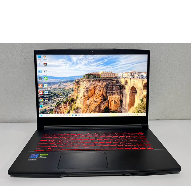 โน้ตบุ๊ค Notebook มือสอง Gaming สภาพสวย MSI THIN GF63 12VE Core i7 Gen12 Ram 16G RTX 4050 ฟรีเมาส์ไร