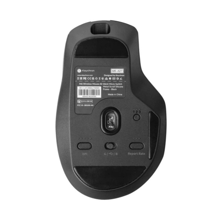 เมาส์ Keychron Gaming Mouse M6 Silent Wireless 1000 Hz – Black ราคา ถูกที่สุด ดีลบีเคเค แกลเลอรีภาพที่ 5