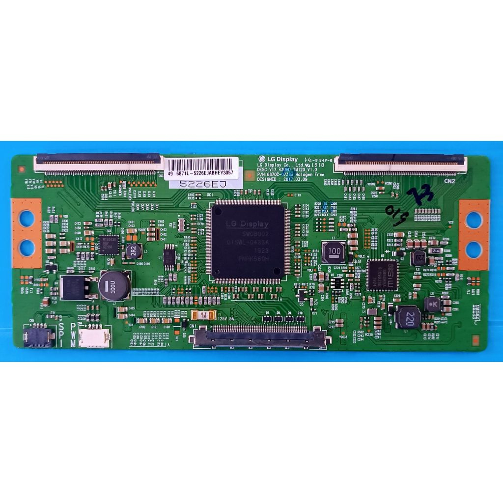 บอร์ดทีคอนทีวี Altron รุ่น LTV-4904   P/N 6870C-0738A / 49 6871L-5226C จอ LG