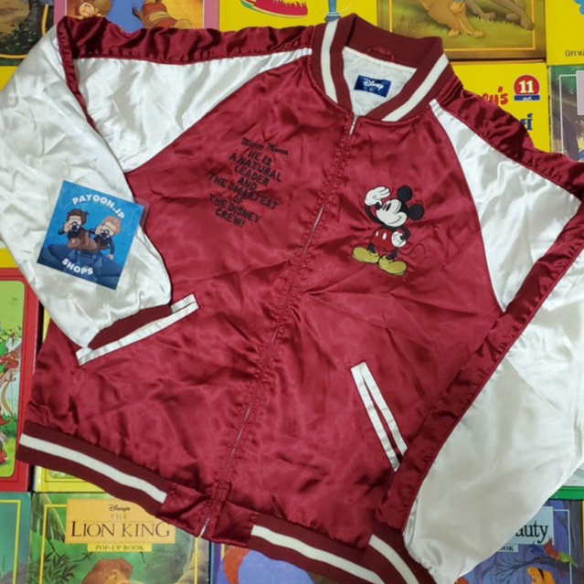 พร้อมส่ง✨💖 เสื้อแจ็กเก็ต Sukajan Disney ลาย Mickey Mouse มือสอง