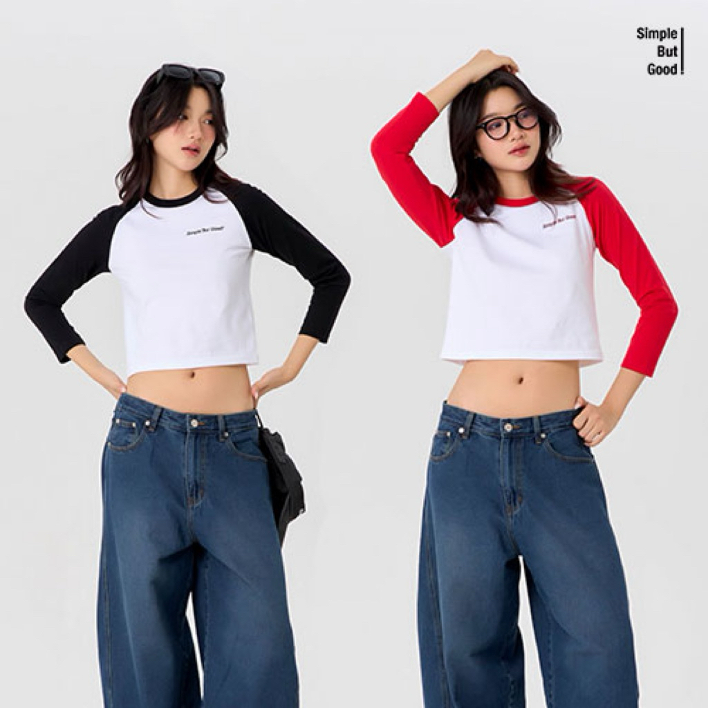 SimpleButGoods 'Girlfriend' Raglan Baby Tee