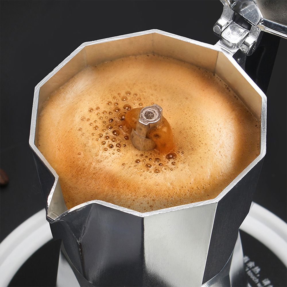 หม้อกาแฟโมก้าพอท Moka pot อลูมิเนียมอย่างดี หนามาก แถมฟรีเทคนิคชง - รูปที่ 3