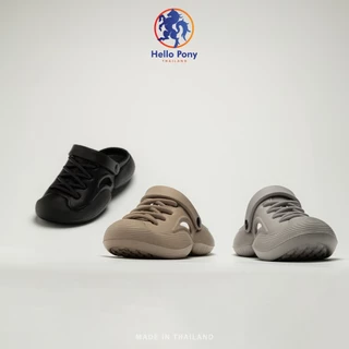 Hello Pony รองเท้าเปิดส้น รองเท้าแตะลำลอง UNISEX ใส่ได้ทั้งชายและหญิง เสริมส้น EVA กันลื่น MHM4014