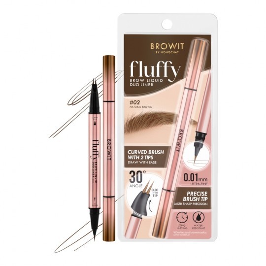 Browit Fluffy Brow Liquid Duo Liner อายไลน์เนอร์สำหรับดวงตาและคิ้ว