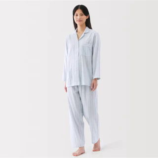 [มีสีมาใหม่] MUJI มูจิ 👩🏻 ผู้หญิง Double gauze แขนยาว ขายาว ชุดนอนไร้ตะเข็บ ผ้าดับเบิ้ลกอซ มีให้เลือกหลายสี