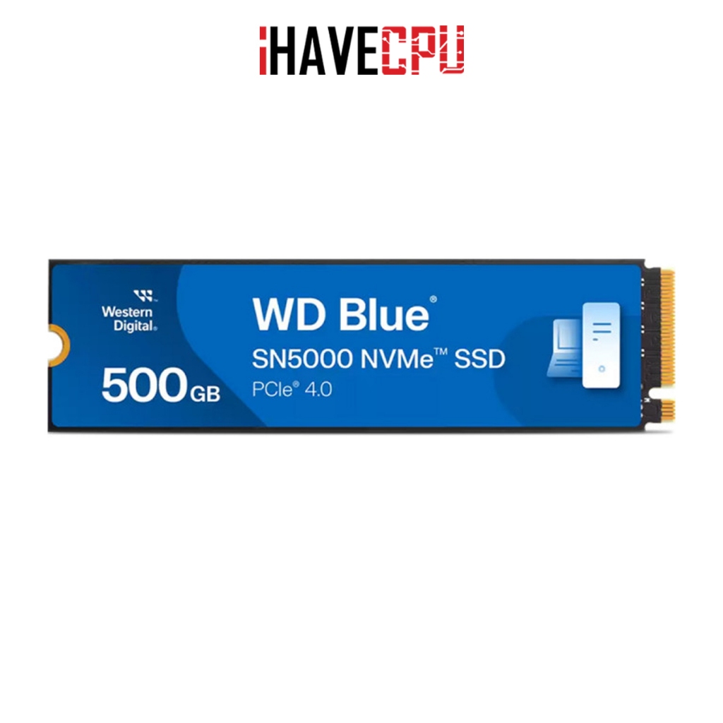 iHAVECPU M.2 (เอสเอสดี) WD BLUE SN5000 500GB PCIe/NVMe GEN4 (WDS500G4B0E-00CNZ0)