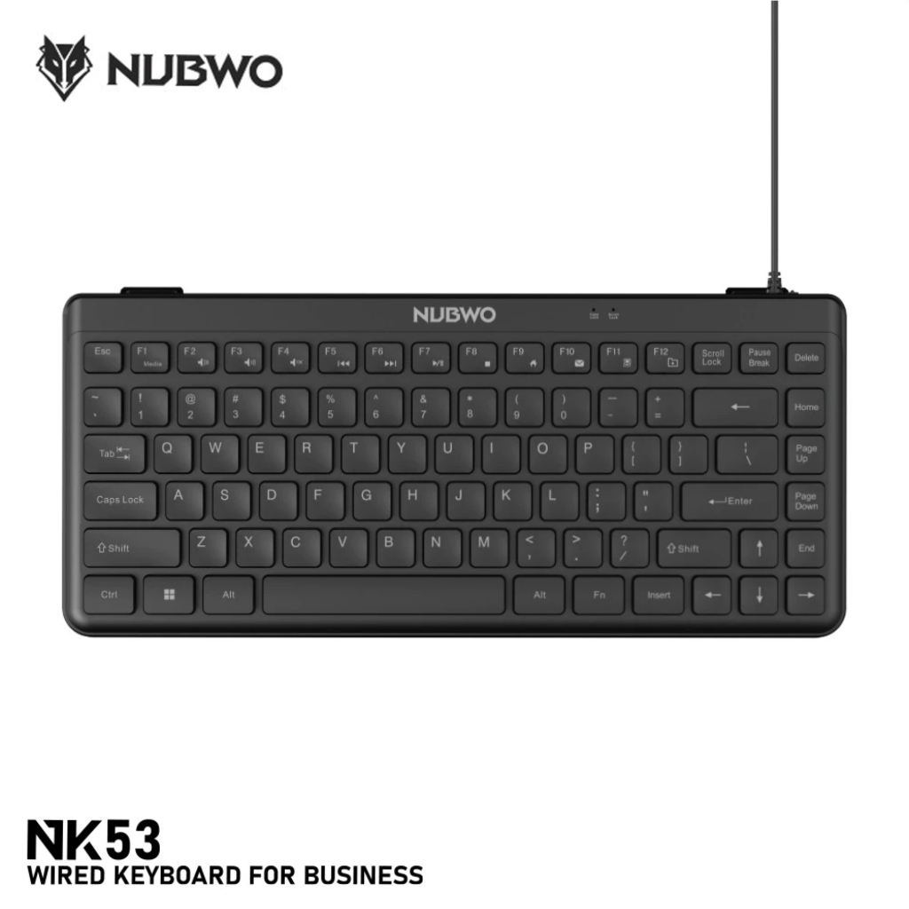 พร้อมส่ง NUBWO NK53 USB KEYBOARD 84 keys แป้นพิมพ์ไทย-อังกฤษ