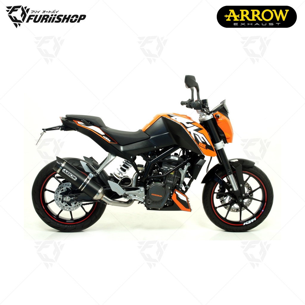 ท่อสูตร/ท่อแต่ง/ท่อไอเสีย Arrow dark carbon : for KTM Duke 200/125