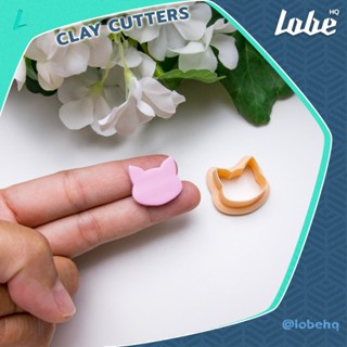 Lobehq Cat Face B Outline Polymer Clay Cutter/ แม่พิมพ์กดดิน…