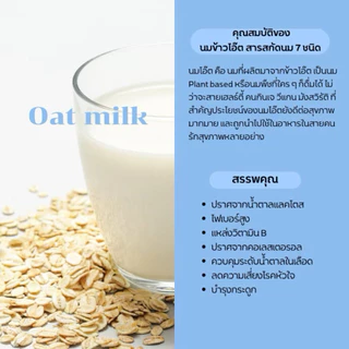 ผงนมข้าวโอ๊ต ขนาด 100 กรัม (Oat Milk Powder) เหมาะสำหรับผู้ที่ แพ้ Lactose