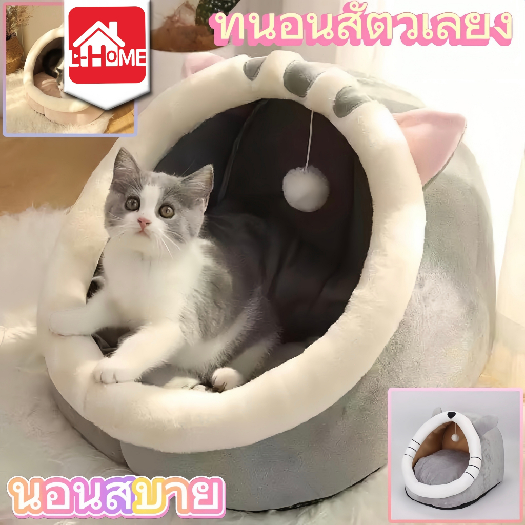🐹COD😺ที่นอนสัตว์เลี้ยงลายการ์ตูน ที่นอนแมวพับได้ ที่นอนสัตว์เลี้ยงแบบถอดซักได้ สำหรับบ้านสุนัขและแมว