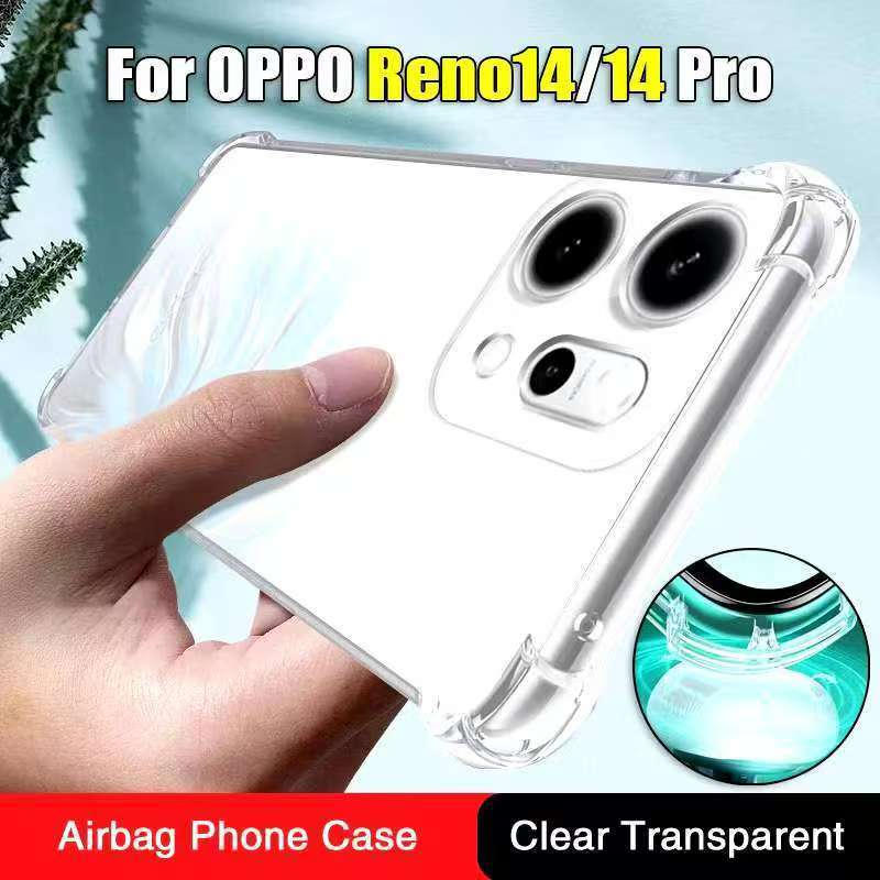 Reno 14F 5G/Reno14/Reno 14Proตรงรุ่น(พร้อมส่งในไทย)เคสTPUใสกันกระแทกแบบคลุมกล้องOPPO Reno 14 5G/OPPO